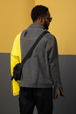 NFWYS METEORITE RIPPED DENIM JEAN JACKET IN YELLOW GRAY - boopdo