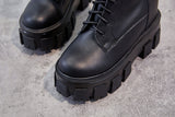 THE BEASTER MARTIN KING CHUNKY PLATFORM STOVEPIPE BOOTS - boopdo