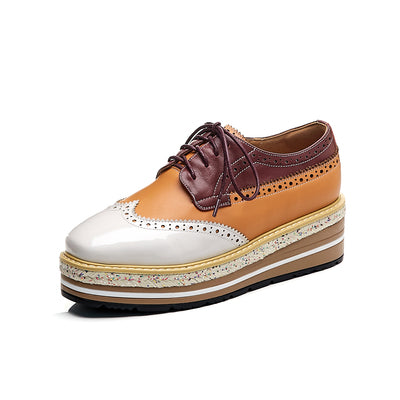 EUGATO ALVAX BULZOCK LEATHER PLATFORM CASUAL SHOES - boopdo