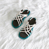 BOOPDO DESIGN CHUNKY ROPE SANDALS - boopdo