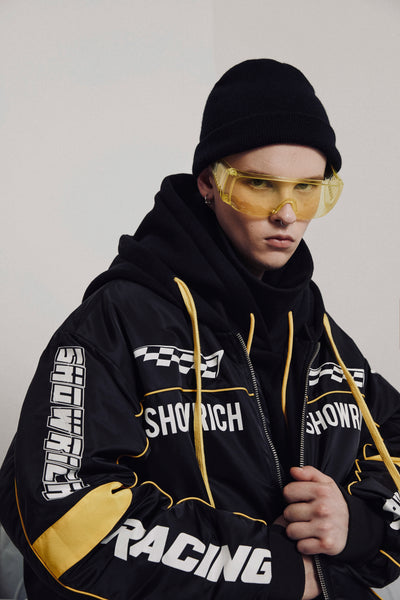 SHOW RICH RACING MADE BY ABOW LIFE HOODIE BOMBER JACKET - boopdo