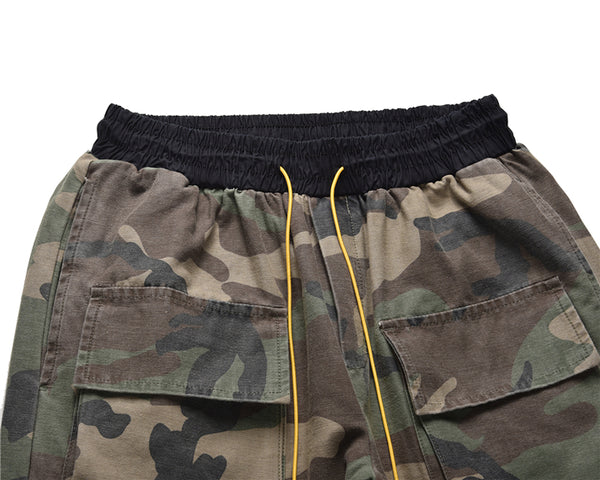 CHOE SLING WAIST CAMOUFLAGE CASUAL SWEATPANTS IN GREEN - boopdo