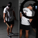 GYMMER MUSCLE BROS LOS ANGELES VIBES FITNESS CREW NECK T SHIRT - boopdo
