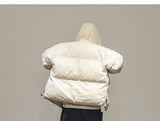 IVORY SWAGGER WOSHIHEC MULTI POCKET STREET CLOTHING HOODED JACKET - boopdo