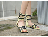PROVA PERFETTO HUFFO WOFO OPEN TOE HIGH TOP ROMAN SANDALS - boopdo