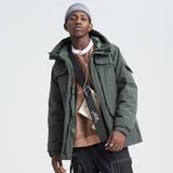 SHOTE SINN HE ON THE EDGE JAPANESE DESIGN REED HOODED JACKET - boopdo