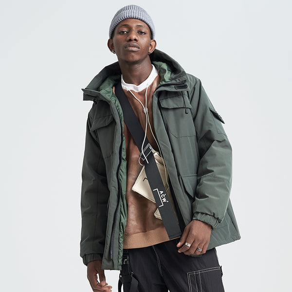 SHOTE SINN HE ON THE EDGE JAPANESE DESIGN REED HOODED JACKET - boopdo