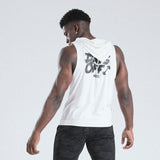 IRON LIFE ATHLETICS SPORTSWEAR FITNESS TANK TOP T SHIRT IN WHITE - boopdo