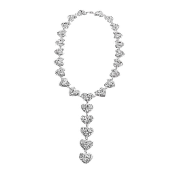 HISPTER SAVAGE HEARTBREAK LOVE CONNECTION NECKLACE - boopdo