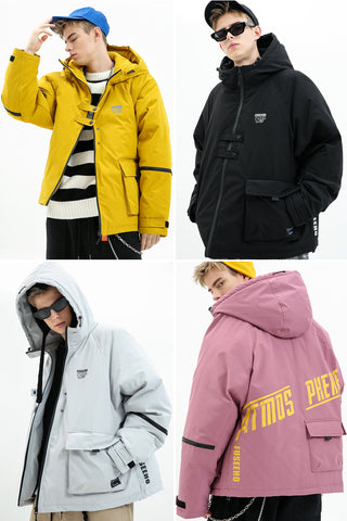 ATMOS PHERE FUSEEHO PADDED COTTON JACKET WITH FUNCTIONAL POCKET - boopdo
