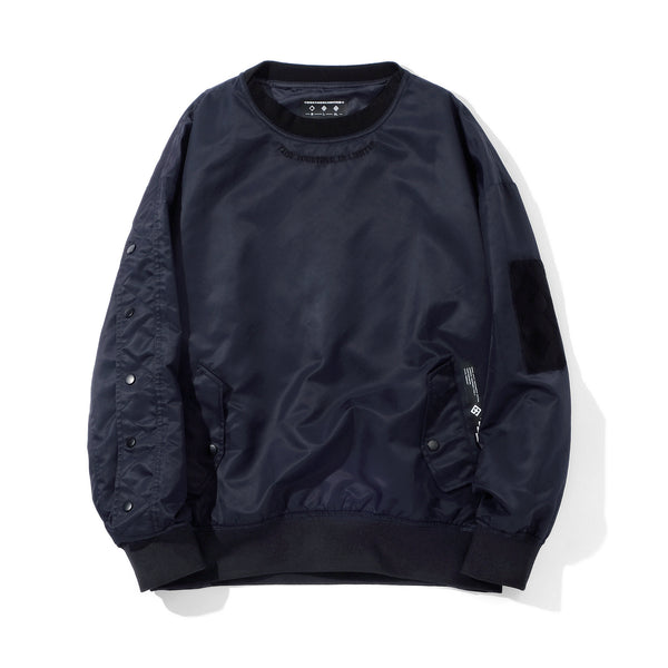 TOGETHER LIMITED HYPE BEAST STYLE CREW NECK SWEATSHIRT IN NAVY - boopdo