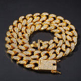 ZACK DONNA AUSTRIAN RHINESTONE CUBAN HIP HOP RAP CHAIN - boopdo
