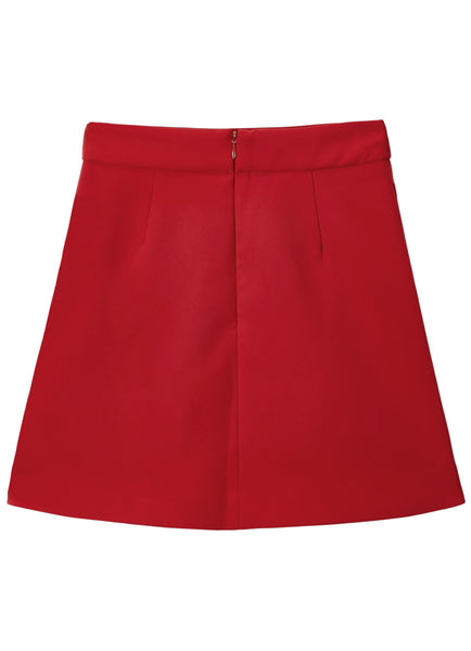 PEACE BIRD MINI SKIRT WITH SPLIT FRONT DETAIL - boopdo