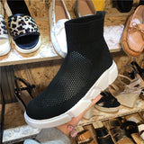 LUXE SEVEN DESIGN HIGH TOP SOCK TRAINERS - boopdo
