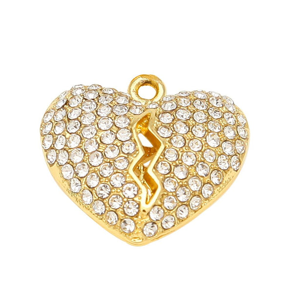 HISPTER SAVAGE HEARTBREAK LOVE CONNECTION NECKLACE - boopdo