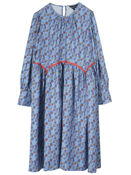 8GIRLS DESIGN MIDI SMOCK DRESS IN DITSY FLORAL - boopdo