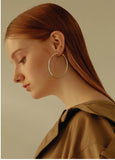 UZL DESIGN GOLD PLATED FINE WIRE HOOP EARRINGS - boopdo