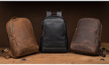 MANTIME EUROXIA VINTAGE LEATHER TRAVEL BAG PACK - boopdo