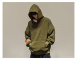 ZAHARA ZADLIE FAUX FUR HOODIE PULLOVER WITH KANGAROO POCKET - boopdo