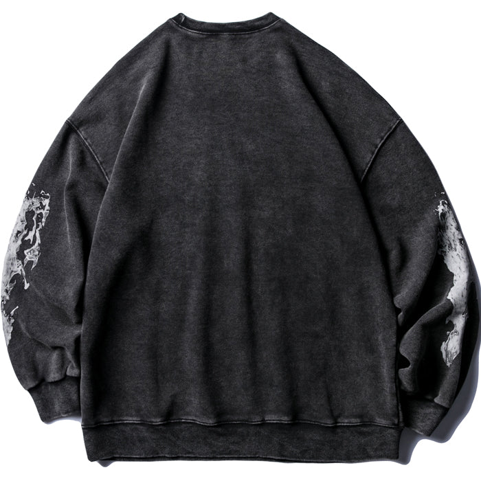 MAOQIAOYI DRAGON RETRO OLD FASHION CREW NECK SWEATSHIRT