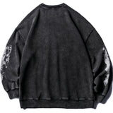 MAOQIAOYI DRAGON RETRO OLD FASHION CREW NECK SWEATSHIRT - boopdo
