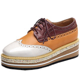 EUGATO ALVAX BULZOCK LEATHER PLATFORM CASUAL SHOES - boopdo