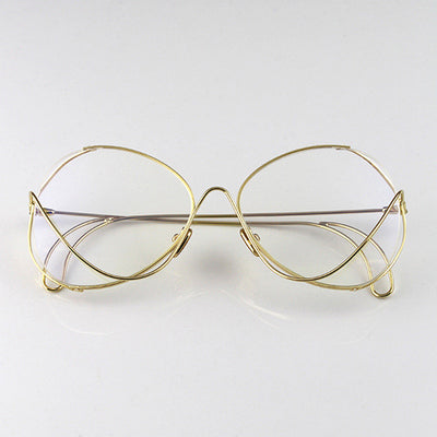 SISYPHUS RONGHAO TRANSPARENT HIPSTER SUNGLASSES - boopdo