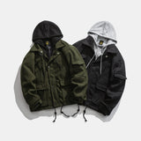 KEZZIO TWO PIECE WOOLEN HOODED CASUAL JACKET