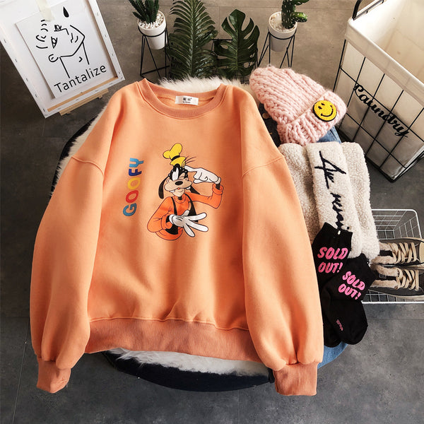 BOOPDO DESIGN GOOFY PRINT WOOLEN SWEATSHIRT - boopdo