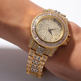 ZICZA SOCIKA LUXURY DIAMOND LARGE DIAL RAPPER WATCH IN GOLD SILVER - boopdo