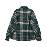 GONZA MANSTA URBAN STYLE PLAID QUILTED OUTDOOR THICK SHIRT - boopdo