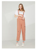 LEDDIN DESIGN VINTAGE INSPIRED DUNGAREE IN DUSTY PEACH - boopdo