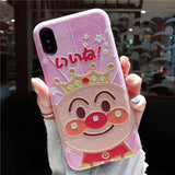 CUBA PINK MENG CARTOON EMBOSSED APPLE IPHONE COVERS IN PINK AND YELLOW - boopdo