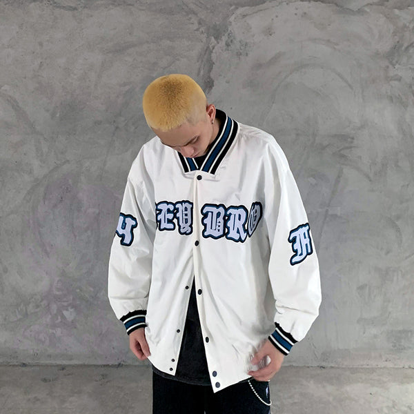 JERMO RHYMONSTER RENOVATION OLD SCHOOL BASEBALL JACKETS - boopdo