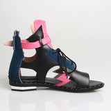 PROVA PERFETTO HUFFO ZAPPO STYLE OPEN TOE LEATHER SANDALS - boopdo