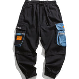 JEJOLI REZO DENIM JEAN POCKET JOGGER PANTS IN BLACK - boopdo
