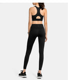 VFU DESIGN LONGLINE BRA TOP AND MESH PANEL LEGGINGS CO ORD - boopdo