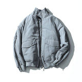 STONE SINN HE ON THE EDGE EUROPEAN DESIGN AIR FORCE CASUAL JACKET IN GRAY - boopdo