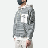 ZUMBOLA RUFU STRIPED PULLOVER HOODIE - boopdo