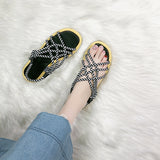 BOOPDO DESIGN CHUNKY ROPE SANDALS - boopdo