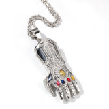 TYRANTS WILLIA GOLD PLATED GLOVES NECKLACE - boopdo