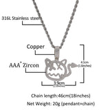 TUG WILLIA CARTOON LITTLE DEVIL CHAIN COPPER NECKLACE - boopdo