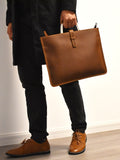 MIRANDA PORFANO BRITISH DESIGN HANDMADE LEATHER BRIEFCASE - boopdo