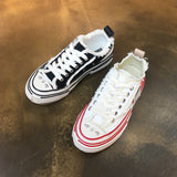 LUXE SEVEN DESIGN RETRO TRAINERS WITH CHUNKY SOLE - boopdo