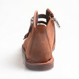 PROVA PERFETTO HUFFO ROMAN OPEN TOE FLAT SOLE LEATHER SANDALS - boopdo