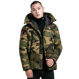 MOTTO DYNASTY BADGES CAMOUFLAGE PADDED HOODIE JACKET - boopdo