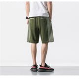 YANSANXIA POTO CUT OFF SWEAT SHORT PANTS - boopdo