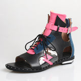 PROVA PERFETTO HUFFO ZAPPO STYLE OPEN TOE LEATHER SANDALS - boopdo