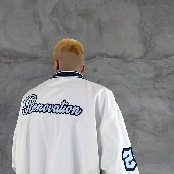 JERMO RHYMONSTER RENOVATION OLD SCHOOL BASEBALL JACKETS - boopdo