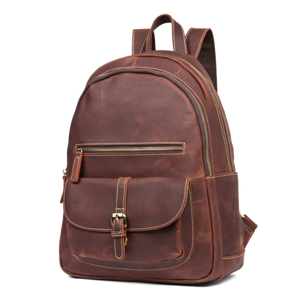 MANTIME HYPEST NEW CENTURY HANDMADE CASUAL LEATHER BACKPACK - boopdo